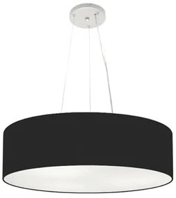 Pendente Cilíndrico Preto MJ-4193 Para Mesa de Jantar e Estar