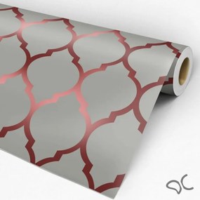 Papel de Parede Motivo Bordô 0.52m x 3.00m