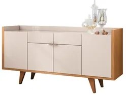 Cristaleira Adega Órfeo Buffet Sinfonia e Espelho 67cm H01 Off White/C