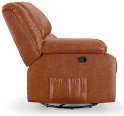 Poltrona do Papai Reclinável Pietra Glider Giratória Massagem FH9 PU C