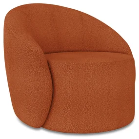 Poltrona Decorativa Orgânica Lua Bouclê Terra D03 - D'Rossi