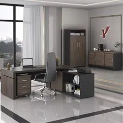 Conjunto Escritório Home Office 4 Peças Mesa Diretor Corp A06 Charuto/