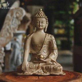 Escultura Buda Meditando | Marmorite