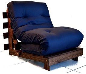 Colchonete Futon Dobravel Enrolavel 80X45X15Cm Orthovida (Preto)