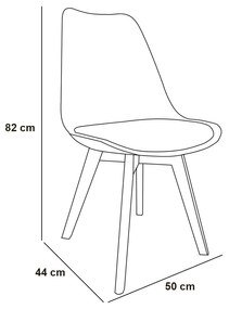 Kit 04 Cadeiras Moscou Sala de Jantar Branco D'Rossi