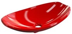 Cuba Pia de Apoio para Banheiro Canoa Luxo 45 C08 Vermelho - Mpozenato