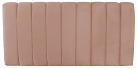 Cabeceira Painel Olivia Casal 140 cm Veludo Rose - D'Rossi