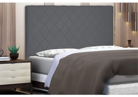 Cabeceira Dubai Para Cama Box King 195 cm Suede - D'Rossi - Cinza