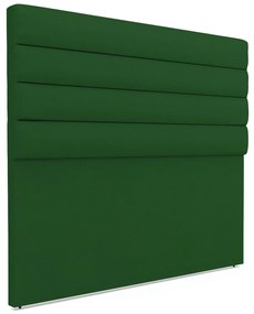Cabeceira California Para Cama Box Casal 140 cm Veludo Luxo Verde A136 - D'Rossi