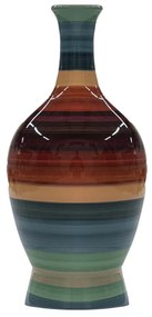 Vaso Garrafa decorativo de cerâmica 30x09x05 - Uyuni Alto Brilho  Kleiner
