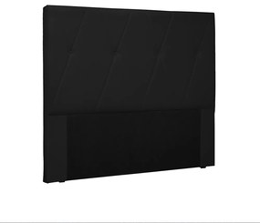 Cabeceira Aquilla Para Cama Box Casal 140 cm Corino - D'Rossi - Preto