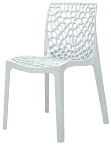 Cadeira Gruver em Polipropileno cor Branco - 44965 Sun House