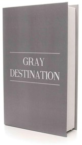 Livro Decorativo de Papel "Gray Destination Cinza" 27x14x5 cm -D'Rossi