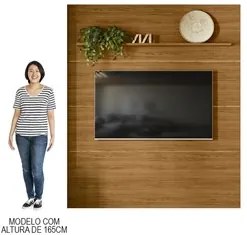 Painel para TV 75 Polegadas 208cm Piso ao Teto André M01 Naturale - Mp