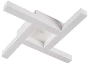 Plafon Dora 42,5X42,5Cm Led 24,4W Bivolt | Usina 19265/42 (OC-M Ocre Metálico, 3000k)