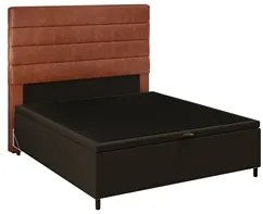 Cabeceira com Base Cama Box Baú Casal 138x188cm Hit ID5 Couríssimo Cam