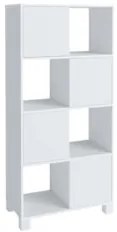 Estante Home Office 4 Portas 4 Nichos Mobile Wally Branco - Artany