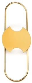 Arandela Coneto Oval Central 04X20X54Cm 2Xled 5,5W 2700K - Old Artisan... (DOURADO FOSCO, 220V)