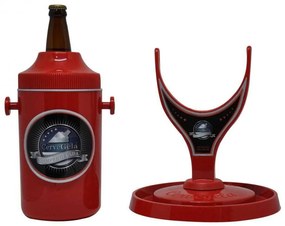 Porta Cerveja Cervegela Vermelha PP Super Resistente para Garrafas 600ml e Litrão