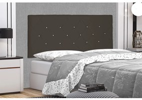 Cabeceira Painel Tânia Para Cama Box King 195 cm Suede - D'Rossi - Café