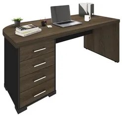 Mesa para Escritório 4 Gavetas Lado Esquerdo 180cm Tamburato Executiva