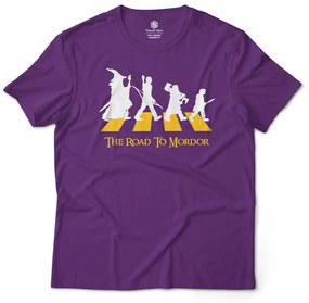 Camiseta Unissex The Road to Mordor O Senhor dos Anéis - Roxo - XGG