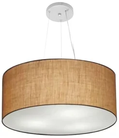 Pendente Cilíndrico Palha MJ-4188 Para Mesa de Jantar e Estar