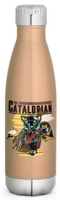 Garrafa Térmica Inox Brilhante 510 ml Catalorian Mandalorian - Branco