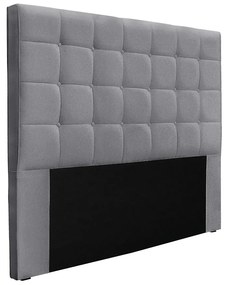 Cabeceira Cama Box Solteiro 90 cm Verona Linho Cinza S04 - D'Rossi