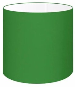 Cúpula abajur e luminária cilíndrica vivare cp-8005 Ø18x18cm - bocal europeu - Verde-Folha