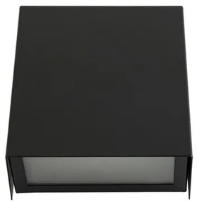 Arandela Aluminio Vidro 10,5X4,5Cm Ip65 - PRETO