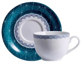 Xicara Chá Com Pires 200Ml Porcelana Schmidt - Dec. Itacaré 2400