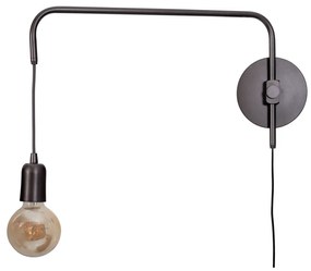 Arandela Lono 14X54,6X41,8Cm 1Xe27 Braço Haste Alumínio - Usina 25085/... (MR-T - Marrom Texturizado)