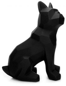 Escultura Decorativa Cachorro em Resina preto 26x20cm -  D'Rossi