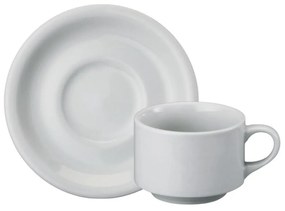 Xicara Chá Com Pires 200Ml Porcelana Schmidt - Mod. Arizona 050