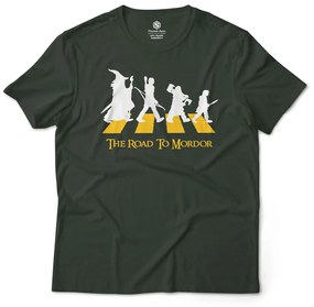 Camiseta Unissex The Road to Mordor O Senhor dos Anéis - Verde Musgo - XGG