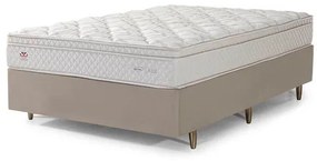 Conjunto Box King Size Lordelo One Side Pillow Top Base Idea Alto 193x203cm - 67457 Sun House