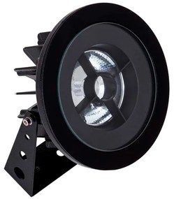 Projetor Aluminio Preto Led 16w 2700k Ip67 Flat Out