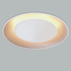 Luminária De Embutir Eclipse Curvo 3Xg9 Ø32,5X11Cm Metal | Usina 231/3 (BT - Branco Texturizado + BR-F - Branco Fosco)