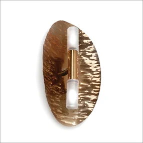 Arandela Flash 31X17,5X6,5Cm Metal Alumínio 02Xg9 - Old Artisan Ar-577... (GRAFITE / COBRE BRILHO)