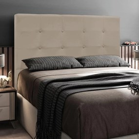 Cabeceira Safira Para Cama Box Queen 160 cm Suede Bege - D'Rossi