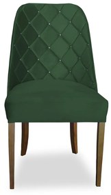 Cadeira de Jantar Dublin Suede Verde Bandeira