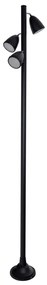 Poste Vidro Aluminio Preto Ip65 Electra