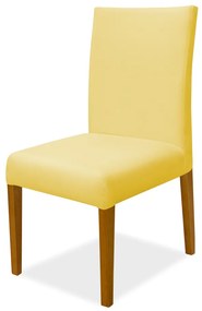 Kit 4 Cadeiras de Jantar Milan Veludo Amarelo