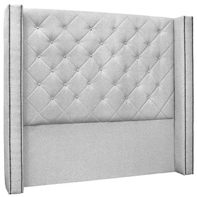 Cabeceira Cama Box Queen 160 cm Vicenza Linho S04 - D'Rossi - Grigio