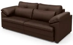 Sofá Retrátil 2 Lugares Para Sala 175cm Dijon Couro Caramelo S07 - Mpo