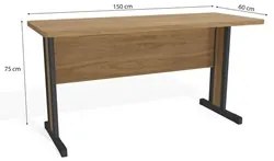 Mesa Diretor para Escritório 150cm Versátil K01 Itapuã - Mpozenato