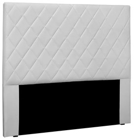 Cabeceira Dubai Para Cama Box Solteiro 90 cm Corino - D'Rossi - Branco