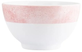 Bowl 500Ml Porcelana Schmidt - Dec. Cromo Rosa 2447