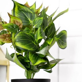 Vaso Decorativo com Planta Artificial para Sala Verde 22 cm - D'Rossi